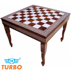 Square Chess Table without Drawer 
